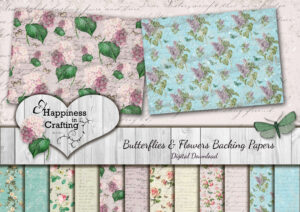 Butterflies and Flowers Backing Papers - Thumbnail 1 copy