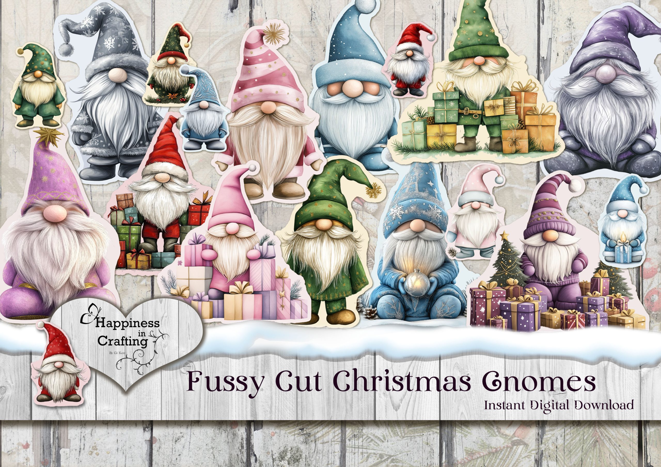 Fussy Cut Christmas Gnomes - Thumbnail 0 copy