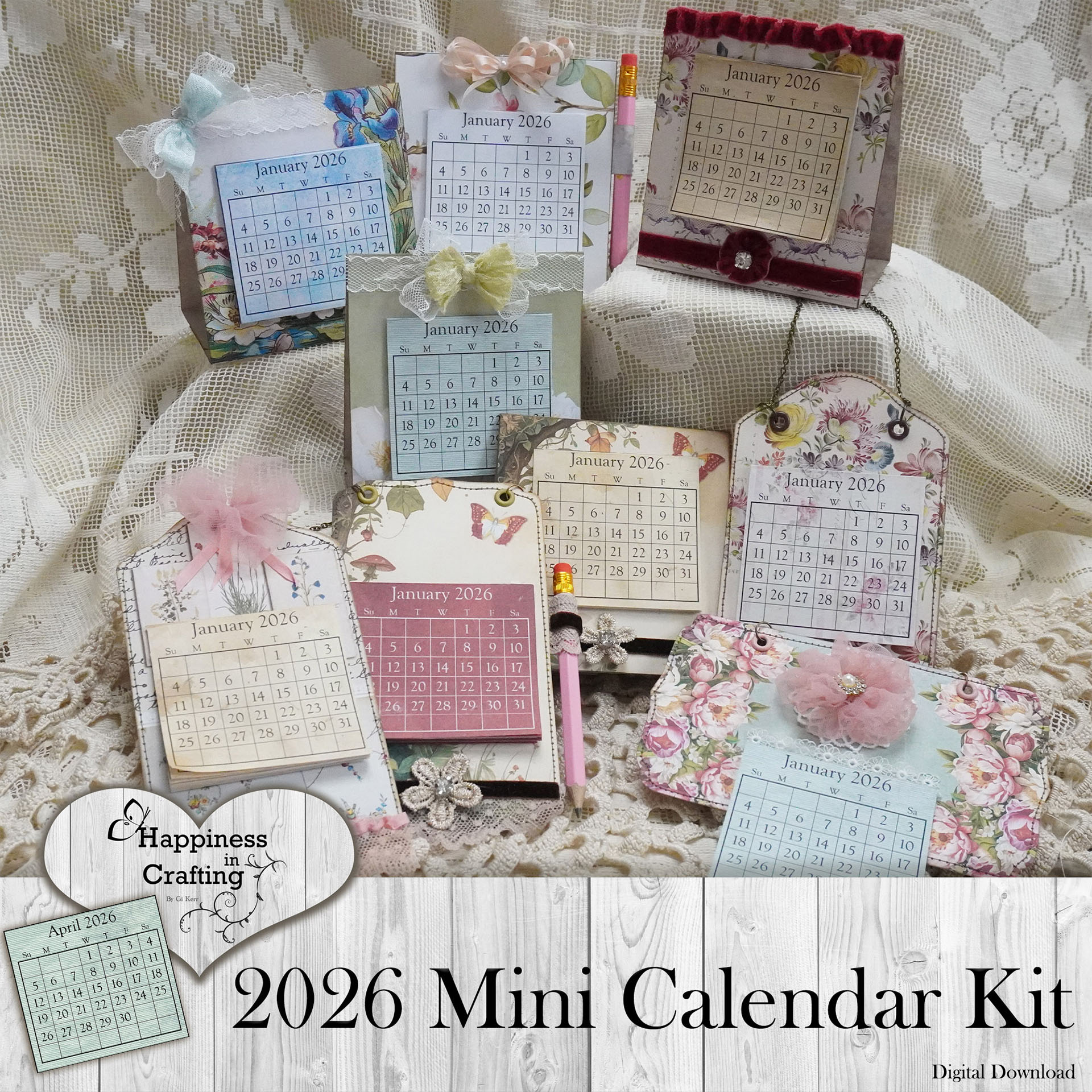 2026 Mini Calendar Kit - Thumbnail YOUTUBE